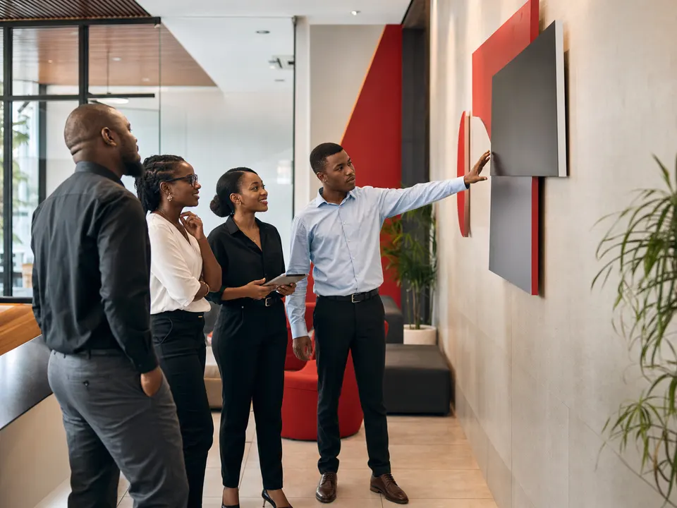 African creative team developing campaign ideas